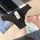 Американки женские Ouno 9422 в рубчик, Черные L/XL - изображение 1