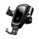 Автодержатель Baseus Wireless Fast Charger Metal Gravity Car Mount Black Черный - изображение 1