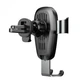Автодержатель Baseus Wireless Fast Charger Metal Gravity Car Mount Black Черный - изображение 3