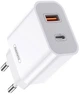 Зарядное устройство Remax Surie Series 20W PD + QC Fast Charger White (RP-U68 W) - изображение 1