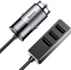 Автомобільний зарядний пристрій Baseus Enjoy Together 4 USB 5.5 A Сірий - зображення 1