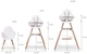 Стульчик для кормления Childhome Evolu 2 с бампером natural/white (CHEVOCHNW) - изображение 5