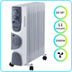 Масляный обогреватель NIKURA НY-C3F-11 2500W 11 секций, с конвекцией воздуха, белый - изображение 1