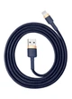 Кабель Baseus cafule Cable USB to Lightning 2.4A 1m Blue-Gold (CALKLF-BV3) - изображение 2