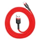 Кабель Baseus Cafule Cable USB For Lightning 2.4A 1m Red+Red (CALKLF-B09) - изображение 5