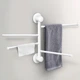 Держатель для полотенец клейкий MBM HOME BP-28 WHITE/GRAY белый/серый - изображение 3