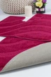Набор ковриков в ванную комнату Confetti Symphony Burgundy 60х100 и 60х50 см Малиновый - изображение 4
