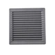 Решітка вентиляційна пластикова з сіткою AirRoxy 140x210 grey сіра 02-342 - зображення 1