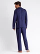 Piżama męska z długimi spodniami i długim rękawem Admas Classic 55305 M Granatowa (8433623634345) - obraz 3