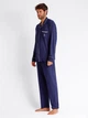 Piżama męska z długimi spodniami i długim rękawem Admas Classic 55305 M Granatowa (8433623634345) - obraz 4