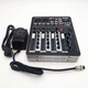 Активный аналоговый микшерный пульт 4 канальный аудио усилитель USB MP3 и Bluetooth UKC Mixer BT 4000 - изображение 5