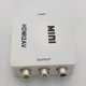 Конвертер адаптер из HDMI на AV тюльпаны RCA переходник преобразователь 1080P видео и аудио UKC белый - изображение 2