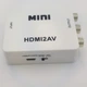 Конвертер адаптер из HDMI на AV тюльпаны RCA переходник преобразователь 1080P видео и аудио UKC белый - изображение 3