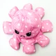 Мягкая игрушка Осьминог перевертыш двусторонний веселый грустный Mood Octopus 16 см UKC перламутровый розовый в горошек - изображение 6