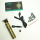 Аккумуляторная машинка для стрижки волос VGR V-085 3 насадки USB кабель для зарядки металлический корпус Gold - изображение 4