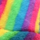 Панама меховая зимняя теплая RAINBOW разноцветная - изображение 3