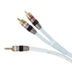 Міжблочні кабелі Supra Aux Biline MP-2RCA Blue 1м - зображення 2