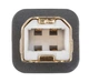 Цифровий шнур Supra USB 2.0 AB Blue 0.75 м - зображення 3