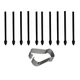 Накінечник SK для стілуса Samsung Tab S7 T870 T875 S7 Plus T970 T975 S7 FE T730 T736 (10шт) Black - зображення 1