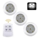 Светильники светодиодные LED лампы настенно потолочные для дома с пультом Led Light With Remote Control комплект 3 шт белый - изображение 1
