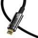 Кабель Baseus Explorer Series Auto Power-Off Fast Charging Data Cable Type-C to IP 20W 1m Black - зображення 4