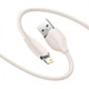 Кабель Baseus Jelly Liquid Silica Gel Fast Charging Data Cable USB to iP 2.4A 1.2m Pink (CAGD000004) - изображение 3