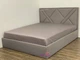 Кровать двуспальная 160x200 Астра Mebel-Day Жаккард Кофейный Нэо (012) - изображение 1