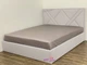 Кровать двуспальная 180x190 Астра Mebel-Day с подъемным механизмом Жаккард Светло-серый Нэо (06) - изображение 1