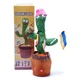 Танцующий поющий кактус с микрофоном Олег Патриот Dancing Cactus с подсветкой 32 см (Без цензуры) повторюшка и USB зарядка - изображение 3