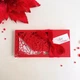 Gift Box Florale колір червоний Вітальна листівка + конверт для грошей ручної роботи - зображення 2