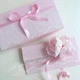 Gift box Bourgeois колір рожевий Вітальна листівка + конверт ручної роботи - зображення 3