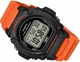 Мужские наручные часы Casio W-219H-4A Черный\Оранжевый - изображение 4
