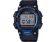 Мужские электронные наручные часы Casio W-736H-2A Черный\Синий - изображение 2