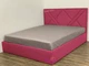 Кровать двуспальная 160x200 Астра Mebel-Day с подъемным механизмом Велюр Розовый Алоба (44) - изображение 1