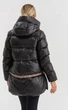 Женская зимняя куртка с капюшоном CLASNA 22D325CW Черная (XL) - изображение 7