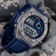 Мужские часы CASIO MWD-100H-2A Серебро\Синий ремень с подсветкой - изображение 1