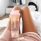 Шейкер спортивный SmartShake Slim 500ml Cotton Pink (Light Lavender) (A-012505) - изображение 10