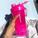Шейкер спортивний SmartShake Original2GO 600ml Neon Pink - зображення 5