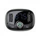 FM-трансмиттер автомобильный Baseus T-Typed FM S-09 2хUSB Bluetooth MicroSD черный - изображение 3