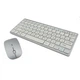 Беспроводная русская клавиатура mini и мышь keyboard 908 + приёмник Серая - изображение 3