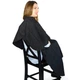 Пеньюар/накидка парикмахерская для стрижки с регулируемой застежкой Haircut Apron черный (GS-71033) - изображение 9