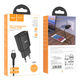 Адаптер мережевий HOCO Type-C C88A 2USB 2.4A black - зображення 2