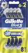 Одноразовые станки для бритья (Бритвы) мужские Gillette Blue 3 Comfort 8 шт (7702018604319) - изображение 1