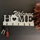 Вешалка для ключей на стену , ключница WoW Present"Welcome Home" с сердцем белая 01051-біл - изображение 6