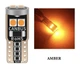 Лампочка автомобильная T10 6-SMD 3030 LED W5W - оранжевый - изображение 1