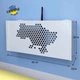 Полка для роутера Wi-Fi карта Украины коробка 40*20*10 см Белая - изображение 1