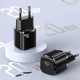 Швидкий зарядний пристрій USAMS US-CC124 T36 20W Single port Mini Fast Charger в комплекті з кабелем USAMS U63 Type-C To Lightning 20W PD Fast Charging Data Cable 1.2m BLACK - изображение 6