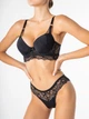 Комплект Moor Moor Bellissimo 2088 Бюстгальтер Push-Up и трусики слип Черный 80B/L (21174) - изображение 1