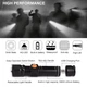 Аккумуляторный ручной фонарь 3 режима Zoom светодиод T6 X-Balog BL - 616 Pro Черный - изображение 6