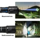 Ручний ліхтарик з фокусуванням 4 режими Bailong BL-8900-P50 (6810) Pro Black + Акумулятор - зображення 4
